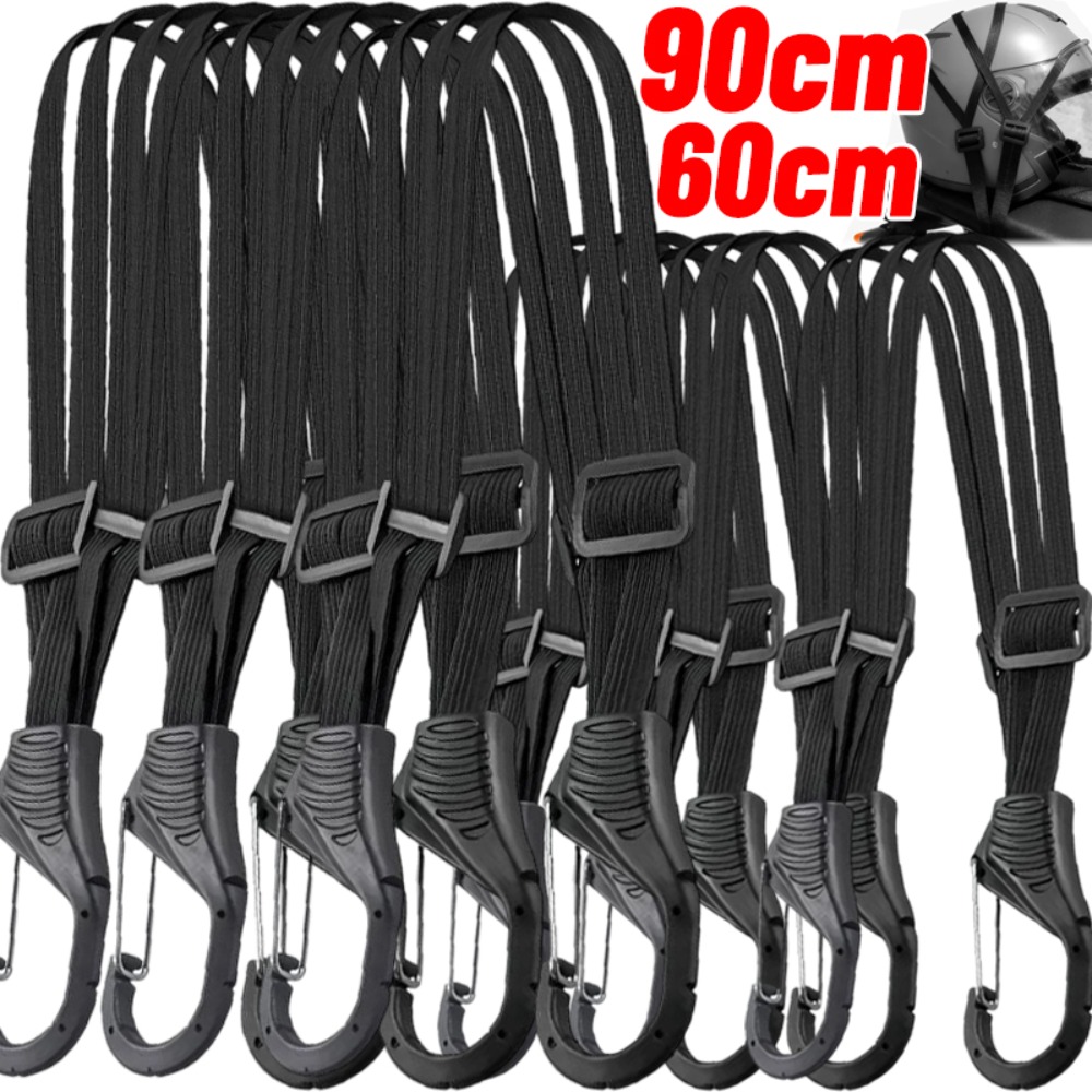 Motorcycle Gear Hanger - 60/90cm Motorcycle Luggage Strap Universal Elastic