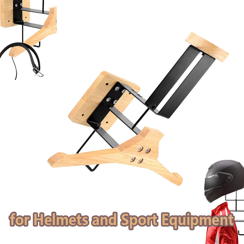 Wood Motorcycle Helmet Holder  - Motorcycle Gear Hanger ulasan dan harga