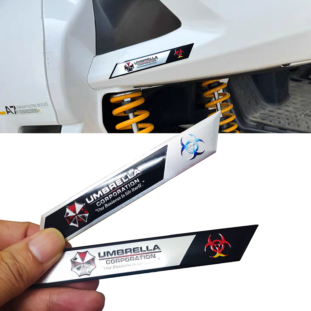 Umbrella 3D Metal Car Stickers - Motorcycle Gear Equipment ulasan dan harga