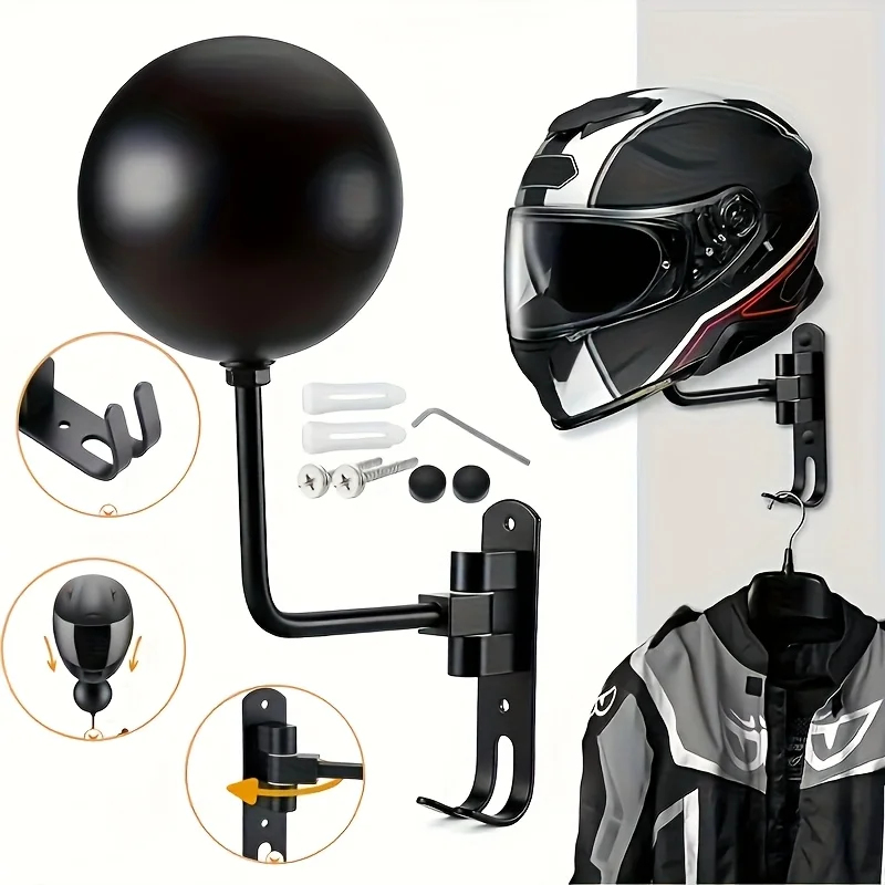 180° Swivel Motorcycle Helmet  - Motorcycle Gear Hanger ulasan dan harga