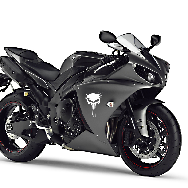 Motorcycle Stickers Skull Stic - Motorcycle Gear Equipment ulasan dan harga