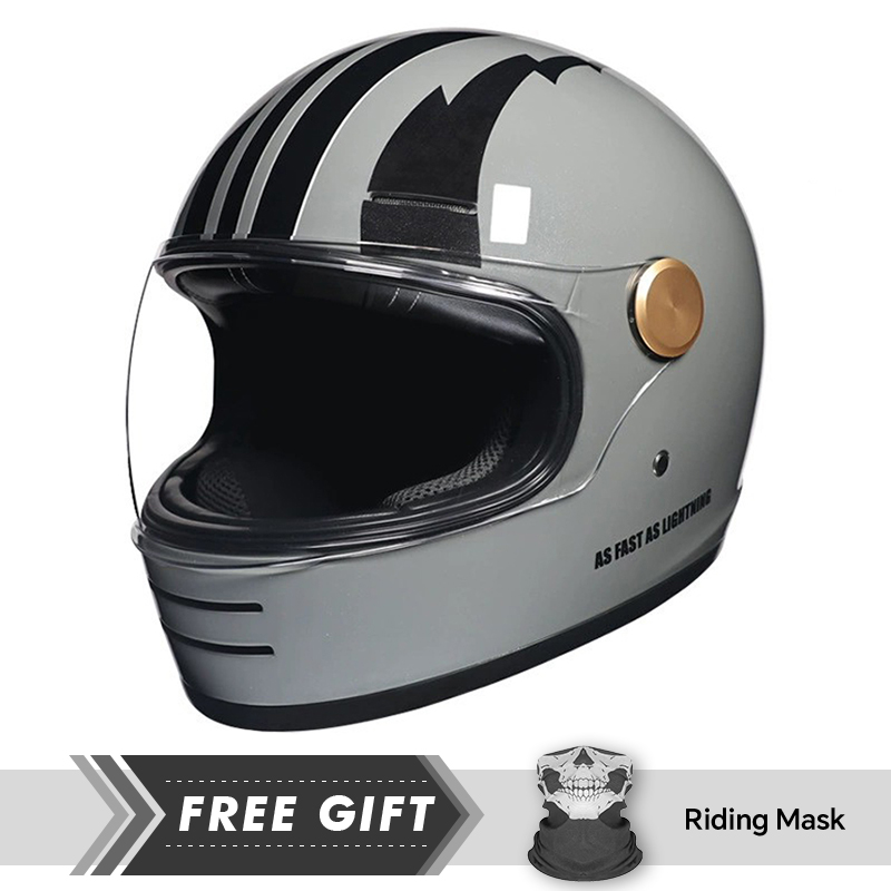 Vintage Full Face Motorcycle H - Motorcycle Gear Store ulasan dan harga