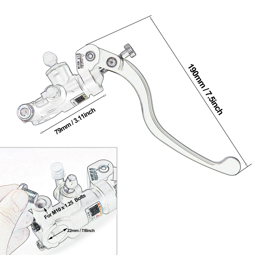 Adelin silver 14mm 15mm 16mm 1 - Motorcycle Gear And Accessories ulasan dan harga