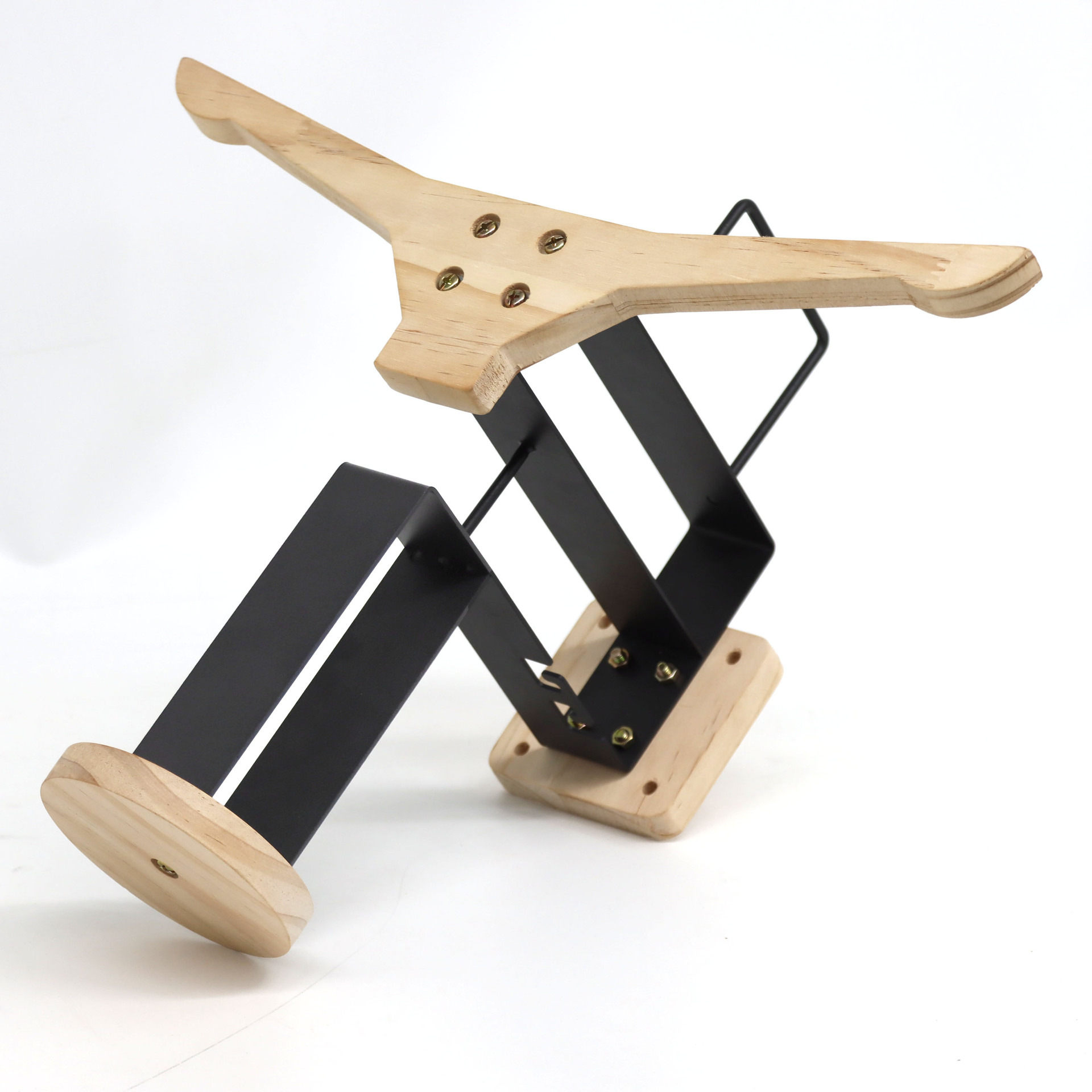 Wooden Motorcycle Helmet And C - Motorcycle Gear Hanger ulasan dan harga
