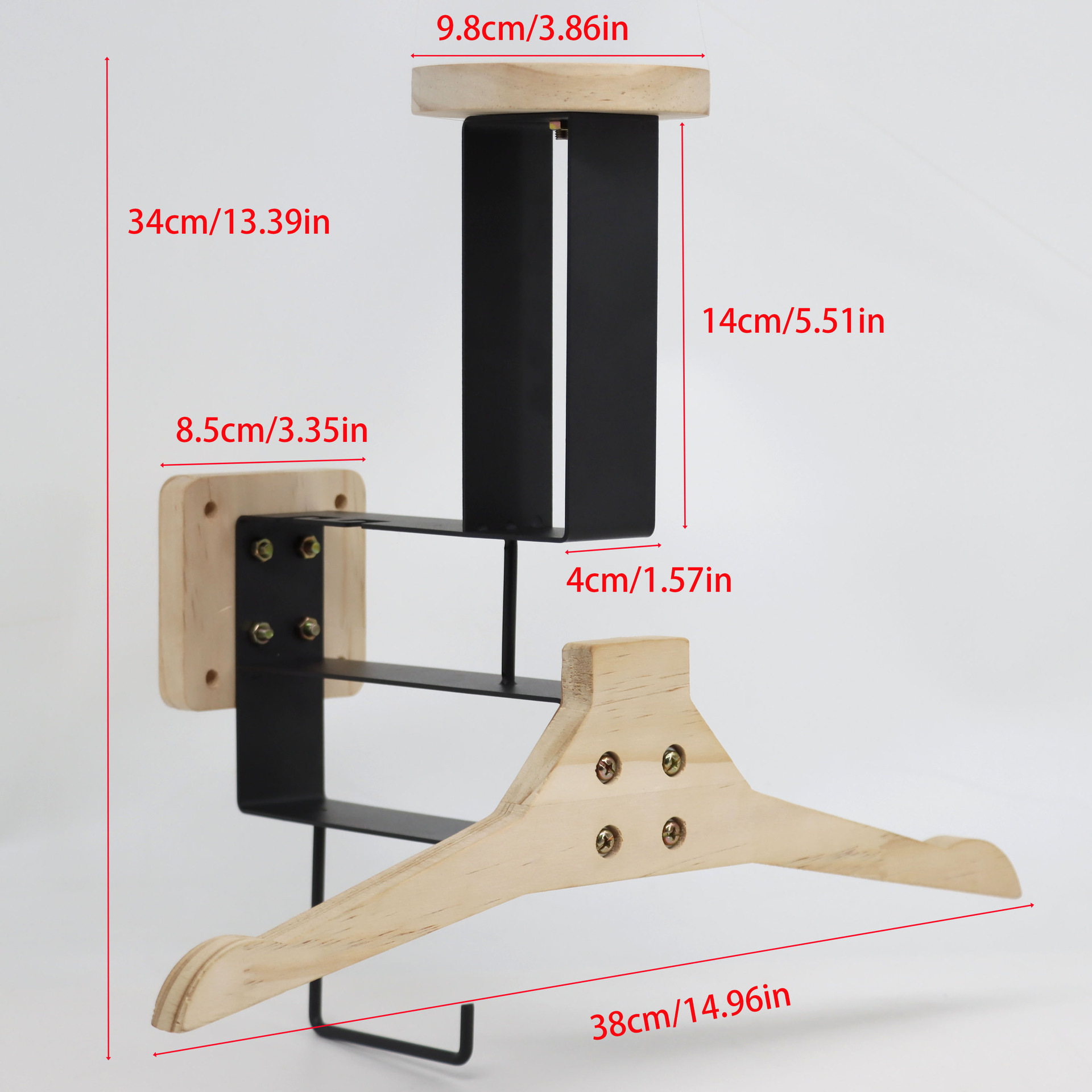 Wooden Motorcycle Helmet And C - Motorcycle Gear Hanger ulasan dan harga