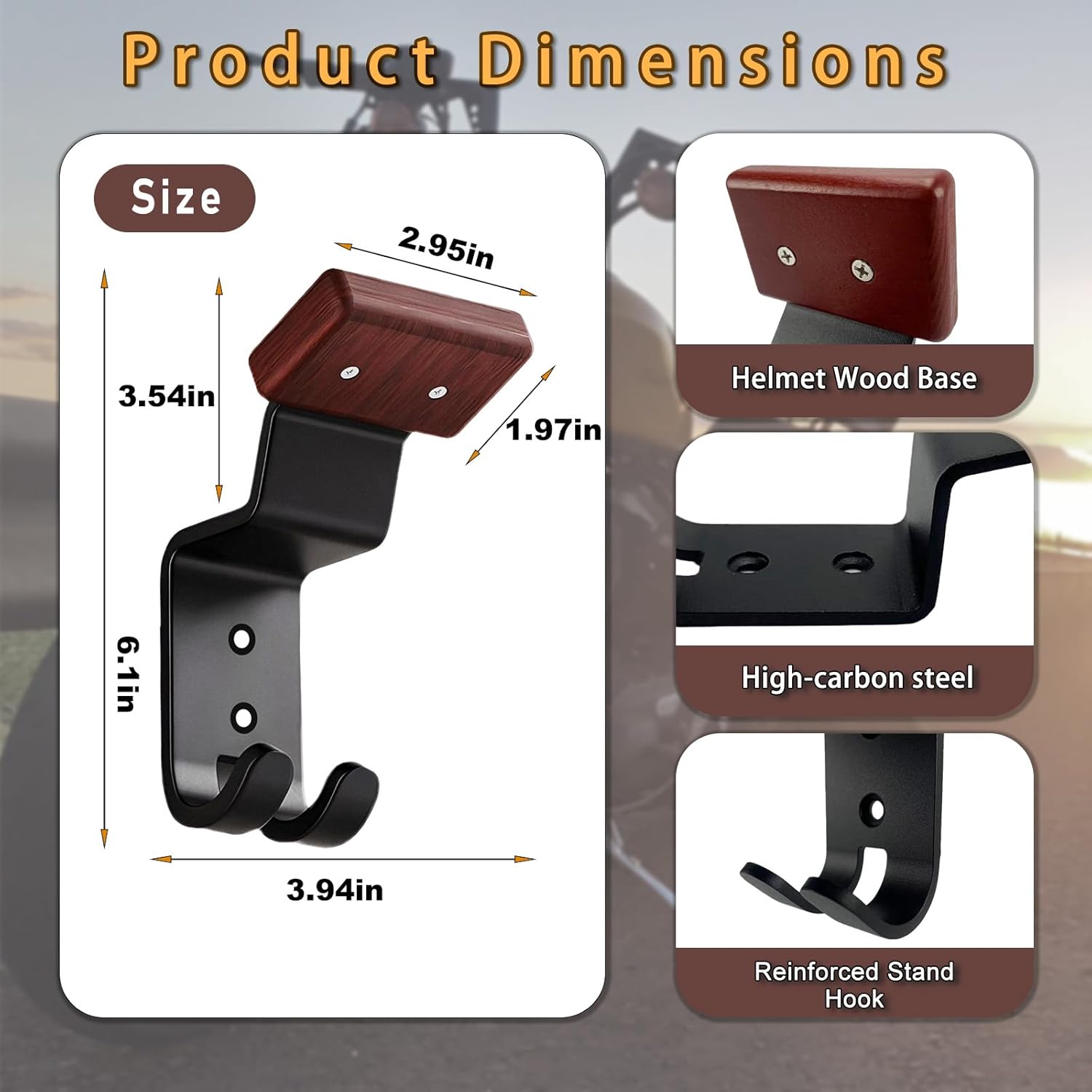 Motorcycle Helmet Holder Wall  - Motorcycle Gear Hanger ulasan dan harga
